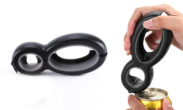 Multifunctional 6-in-1 Can Jar Opener Tool and Adjustable Bottle Opener